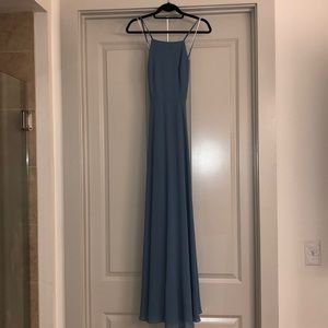 Slate blue maxi dress